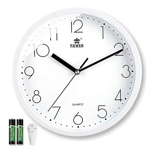 Laigoo - Reloj De Pared Moderno De 10 Pulgadas, Decorativo, 