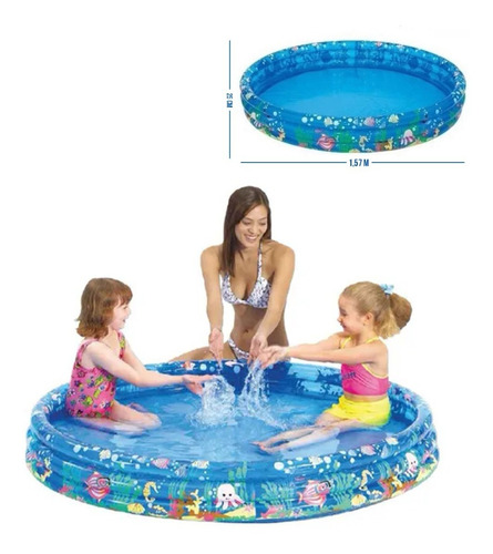 Piscina Infantil Inflável  300 Litros Elp01012 Sunway