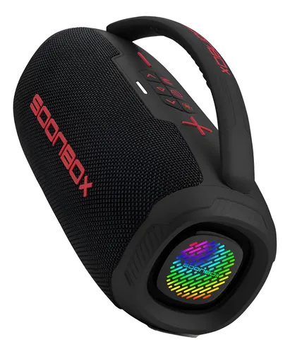 Parlante Soonbox Portátil Con Agarre Bluetooth Rgb Premium