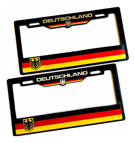 Par (2) Portaplacas Deutschland Vw Seat Audi Bmw