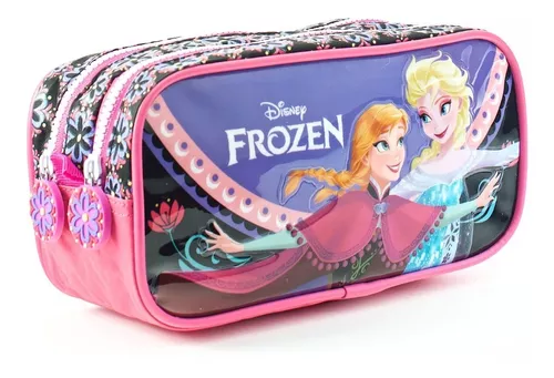 Cartuchera Suave Triple Infantil Niña Disney Frozen 2