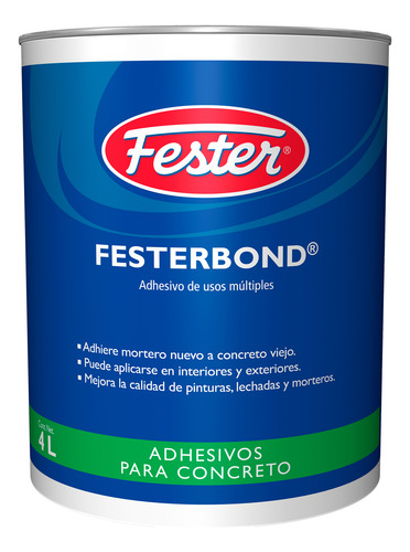 Adhesivo Para Concreto Fester Festerbond 4l