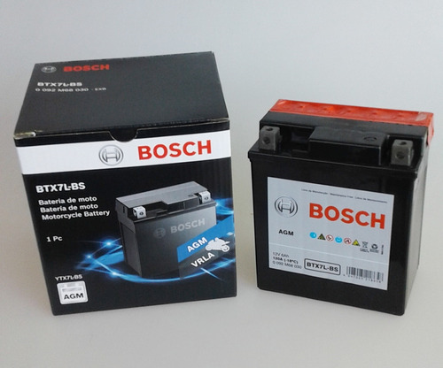 Bateria Bosch Moto Con Acido 12v 6ah (113x70x130) Ytx7l-bs