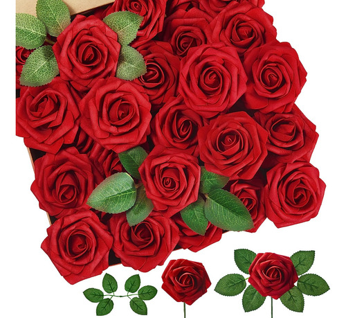 Adorno Arbol De Navidad Innogear 50 Piezas De Rosas Falsas
