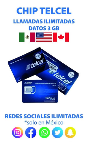 2 Sim Chip Telcel Lada 55 Incluye Recarga De $200 Ilimitado