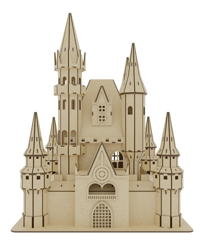 Rompecabezas Castillo Mágico Disney Madera Mdf Art14604