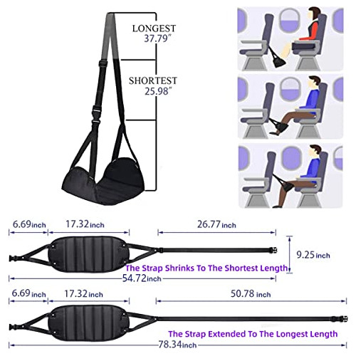 Foot Rest, Airplane Footrest Made With Premium Memory F...
