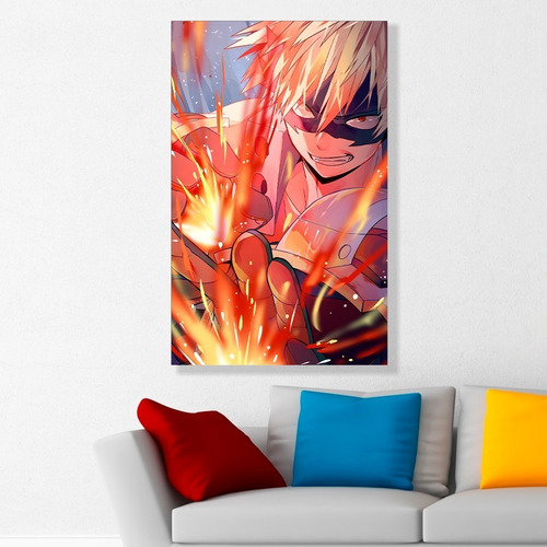 Cuadro Decorativo Katsuki Bakugo Anime Art 80x50cm