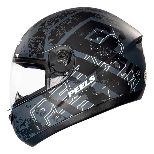 Capacete Peels Spike Mob Preto Chumbo Fosco Nf Novo