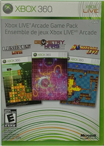 Xbox 360 - Xbox Live Arcade Game Pack - Físico Original R (Reacondicionado)