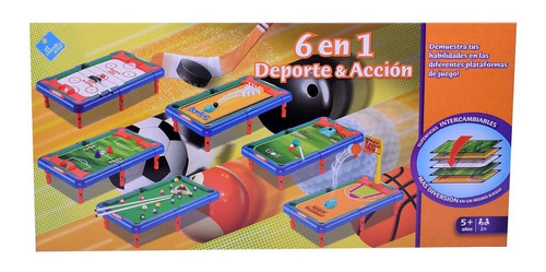 Juego Deporte Y Accion 6 En 1 El Duende Azul Art 7244