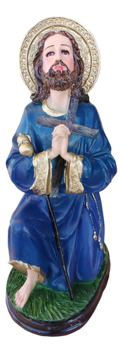 San Alejo Figura Santo Alejo Protector Escultura Resina