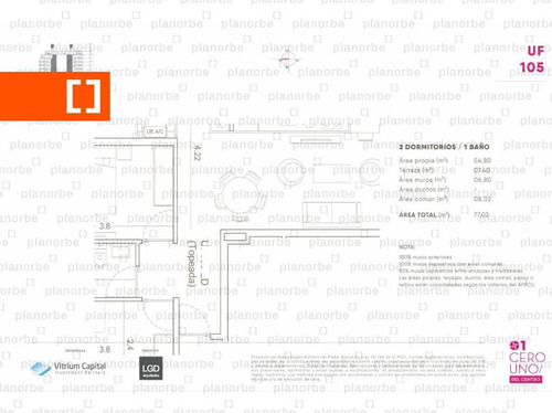 Venta De Apartamento Obra Construcción 2 Dormitorios En Centro, 01 Del Centro Unidad 105