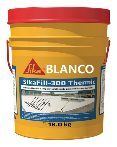 Sikafill 300 Thermic Blanco Aislante Térmico X 18 Kg