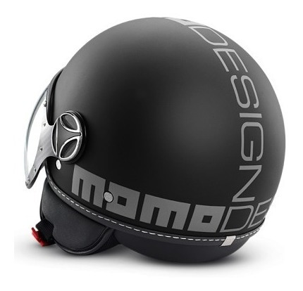Casco Abierto Momo Evo Mate Cafe Racer Italiano Visor Solar