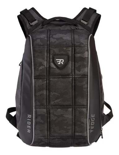 Mochila Motociclista Moto Semi R gida Porta Casco 27l Tedge