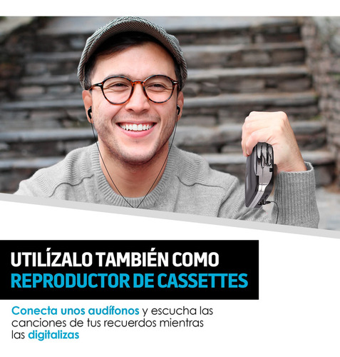 Reproductor Y Convertidor De Cassettes A Mp3, Grabación