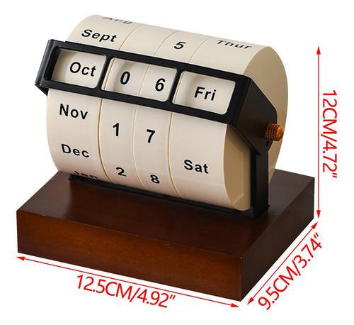 A Rotary Perpetual Calendar 2025 Large Rotating Table C 6009