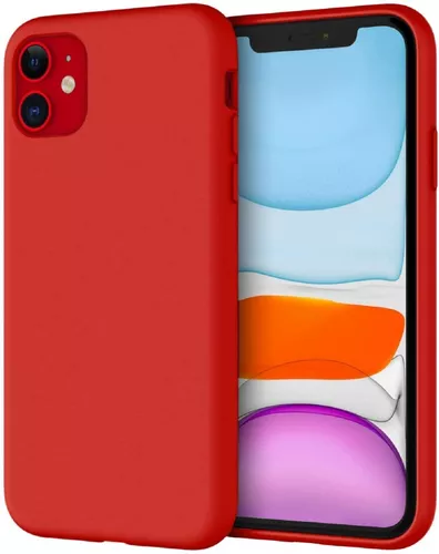 Funda De Silicona Para iPhone 11 6.1 2019 (rojo)