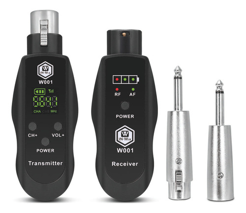 Sistema Inalámbrico De Micrófono Transmisor&receptor Uhf&dsp W001