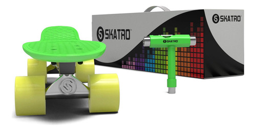 Skatro - Mini Cruiser Skateboard Tabla De Plástico De Estilo