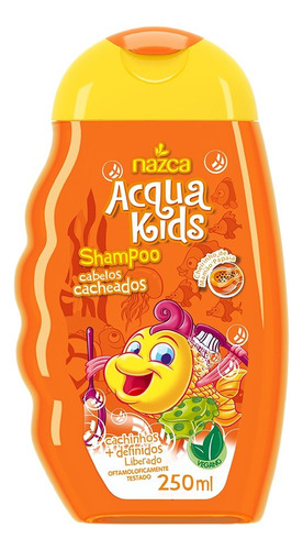 Shampoo Acqua Kids Cabelos Cacheados 250ml Nazca Frasco 250m