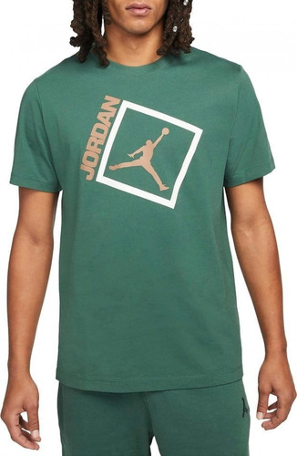 Remera Air Jordan Verde Talle L Y Xl