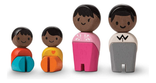 Plantoys Familia (afroamericana), , Madera