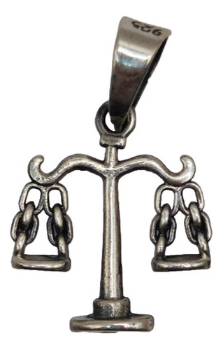 Dije De Plata 925 Modelo Báscula Plateado