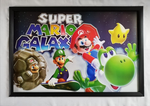 Cuadro Grande Mario Bros Galaxy