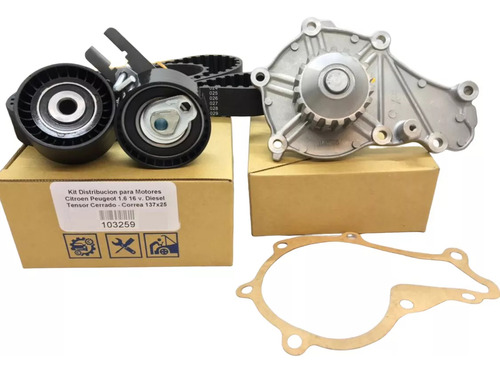 Kit Distribución Bomba Agua Peugeot Partner 1.6 16v 2011 Hdi