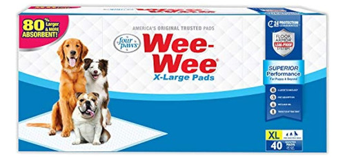 Cuatro Patas Weewee Extra Grandes Puppy Pads 40 Ct