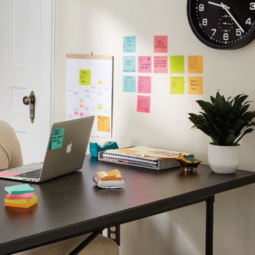 Notas Adhesivas Post-it® Super Sticky 3 Colores Aqua 135 Hjs