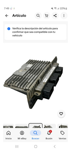 Computadora F450 F550 Superduty 6.8 Gasolina 10 Cilindros (Usado)
