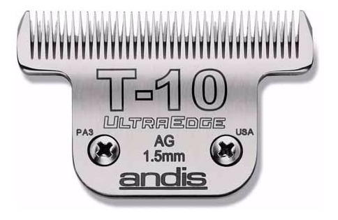 Cuchilla Andis T 10 1,5mm Aseo Equino Crines Peladora Oster