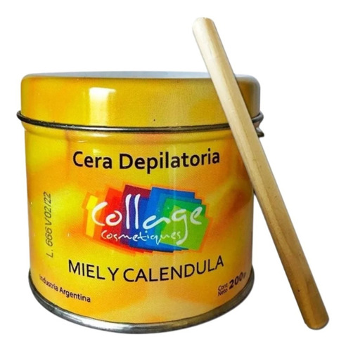 Cera Depilatoria Miel  Calendula X 200g Olla Collage Lefemme