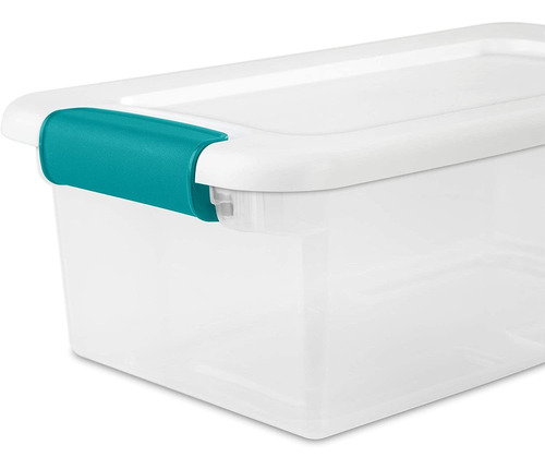 Sterilite Transparente Caja Cierre Tapa 12 Piezas Apilables