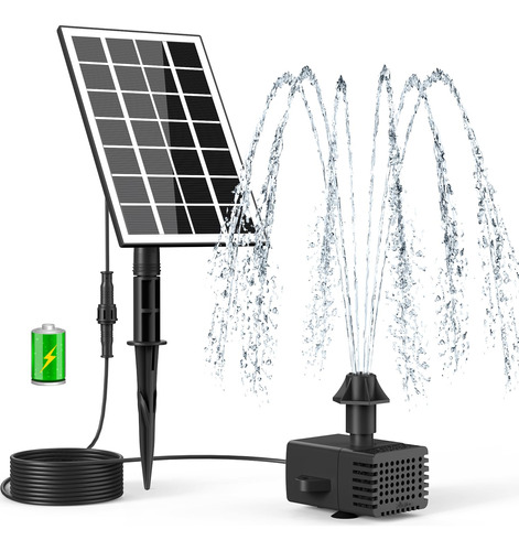 Szmp Kit De Bomba De Fuente Solar Para Baño De Pájaros, C.