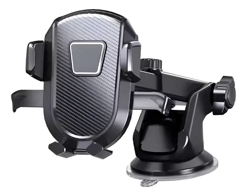 Suporte Celular Carro Veicular Trava Automática 360° Preto