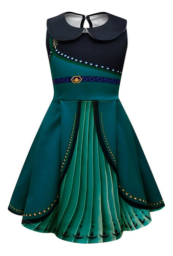 Vestido De Princesa Elsa Anna De Frozen Para Niña Snow Encan