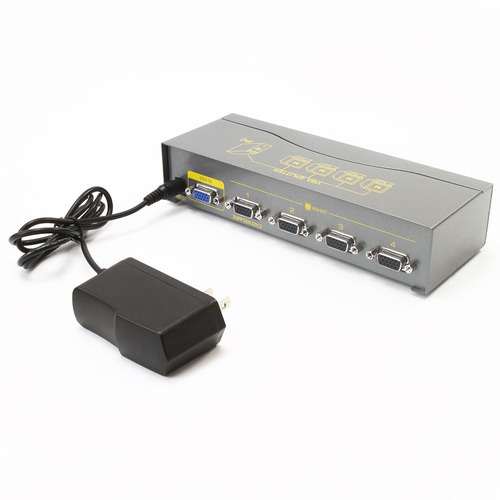 Dtech Ft 160 Vga Splitter 4 Puertos 1 Pc A 4 Caja De Distrib