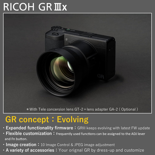 Ricoh Gr Iiix, Negro, Cámara Compacta Digital Con Sensor