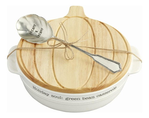 Mud Pie, Juego De Cacerola De Frijol Blanco, Verde Y