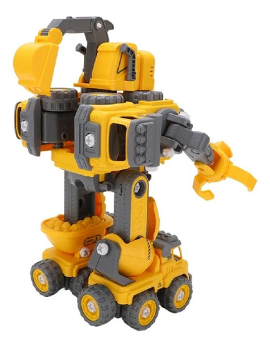 Camión De Construcción 5 En 1 Take Apart Robot Toys 905b Diy