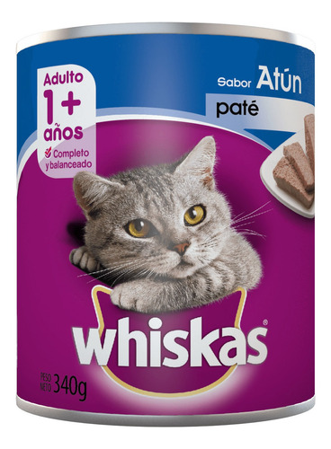 Alimento Gato Whiskas Adulto Atún 340gr.