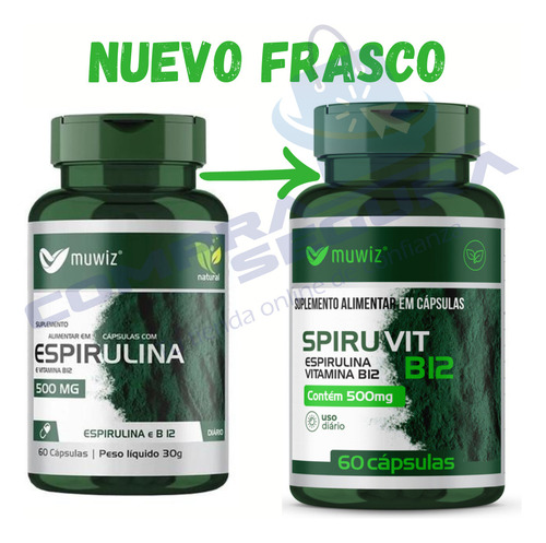 Spirulina Espirulina Adelgazante Natural 500mg