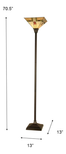 Dale Tiffany Tr11061 Arrowhead Mission Torchiere, 13 X 13