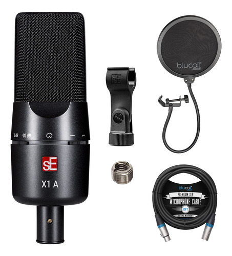 Microfono Condensador Diafragma Serie X1 Para Vocal Guitarra