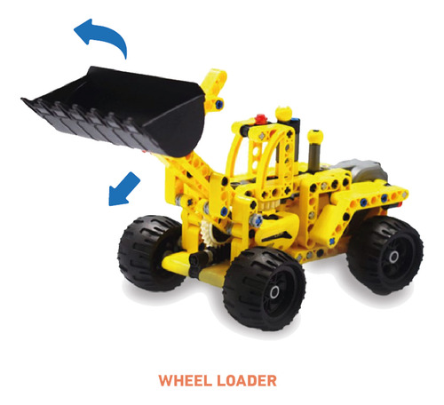 Excavadora Juguete De Construcción Cada 213 Pzs Azul