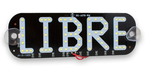 Imagen 1 de 4 de Letrero Led Taxi Libre Conector Encendedor Varios Colores